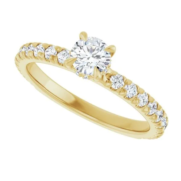 Claw-Prong Hidden Halo-Style Engagement Ring Image 5 J. Thomas Jewelers Rochester Hills, MI