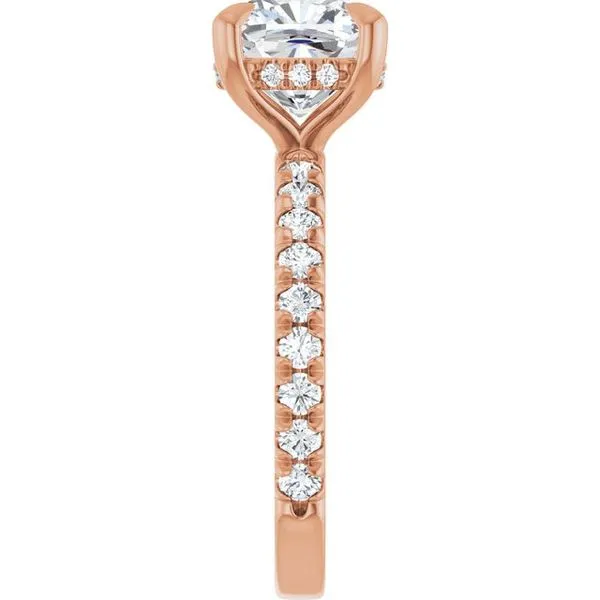 Claw-Prong Hidden Halo-Style Engagement Ring Image 4 J. Thomas Jewelers Rochester Hills, MI