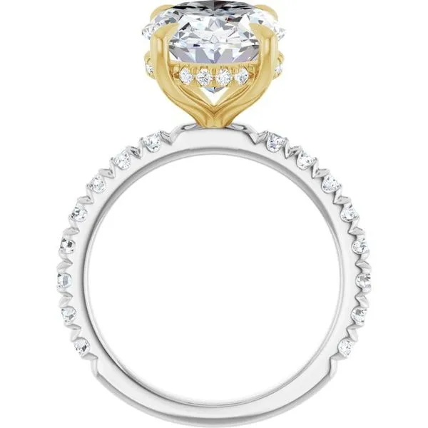 Claw-Prong Hidden Halo-Style Engagement Ring Image 2 Shipley's Fine Jewelry Hampstead, MD