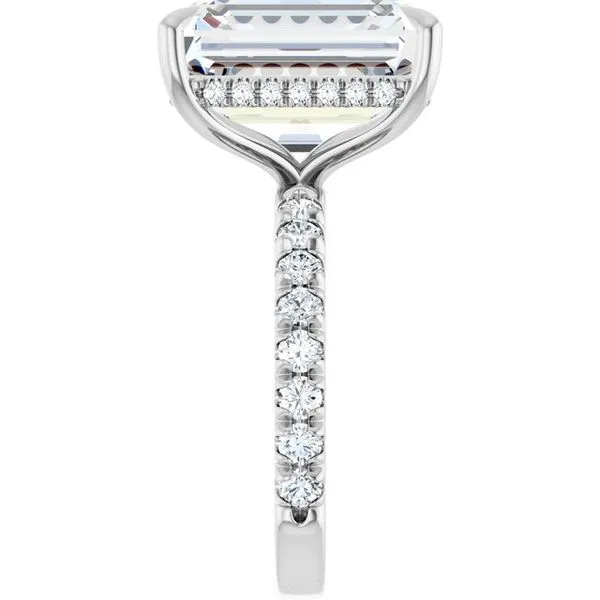 Claw-Prong Hidden Halo-Style Engagement Ring Image 4 Futer Bros Jewelers York, PA