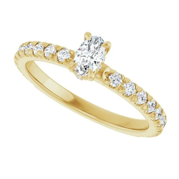 Claw-Prong Hidden Halo-Style Engagement Ring Image 5 Natale Jewelers Sewell, NJ