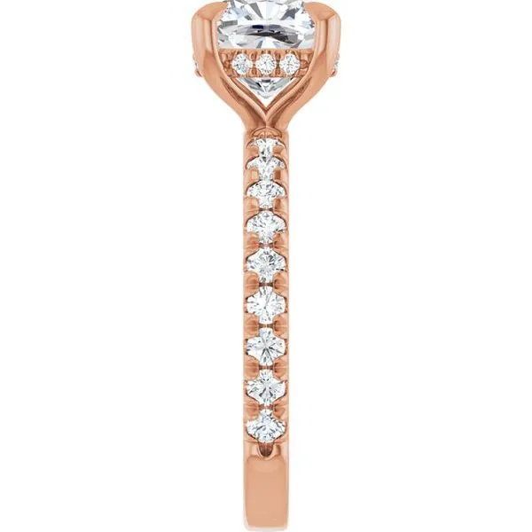 Claw-Prong Hidden Halo-Style Engagement Ring Image 4 Shipley's Fine Jewelry Hampstead, MD