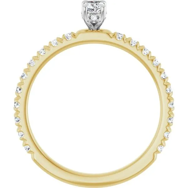 Claw-Prong Hidden Halo-Style Engagement Ring Image 2 Natale Jewelers Sewell, NJ