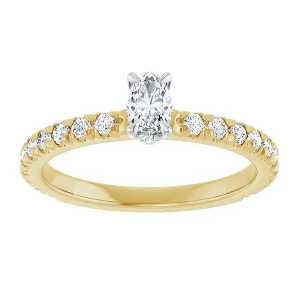 Claw-Prong Hidden Halo-Style Engagement Ring Image 3 Mark Jewellers La Crosse, WI