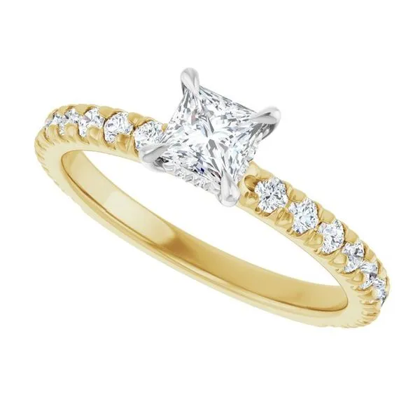 Claw-Prong Hidden Halo-Style Engagement Ring Image 5 Arezzo Jewelers Elmwood Park, IL