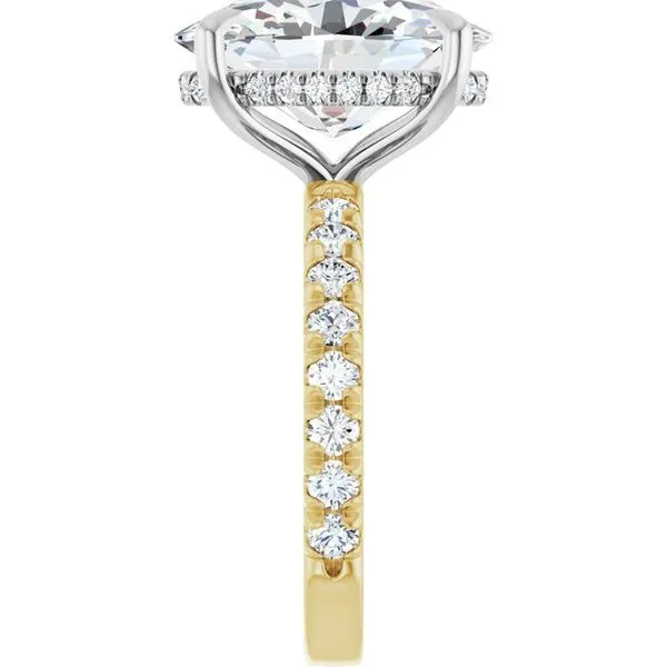 Claw-Prong Hidden Halo-Style Engagement Ring Image 4 Mark Jewellers La Crosse, WI