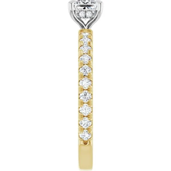 Claw-Prong Hidden Halo-Style Engagement Ring Image 4 Austin's Fine Diamonds & Jewelry Lyndhurst, NJ