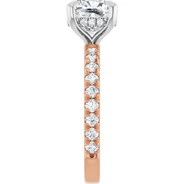 Claw-Prong Hidden Halo-Style Engagement Ring Image 4 Raleigh Diamond Fine Jewelry Raleigh, NC