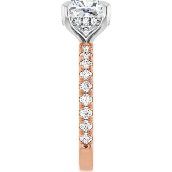 Claw-Prong Hidden Halo-Style Engagement Ring Image 4 Futer Bros Jewelers York, PA