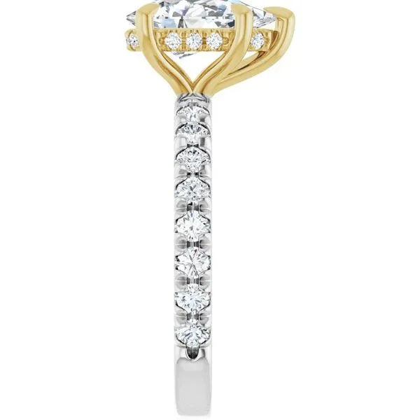 Claw-Prong Hidden Halo-Style Engagement Ring Image 4 Futer Bros Jewelers York, PA