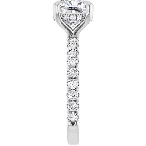 Claw-Prong Hidden Halo-Style Engagement Ring Image 4 Arezzo Jewelers Elmwood Park, IL