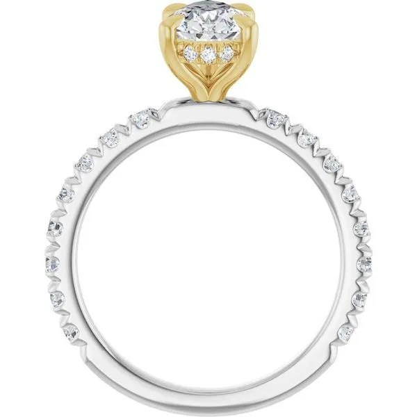 Claw-Prong Hidden Halo-Style Engagement Ring Image 2 Futer Bros Jewelers York, PA