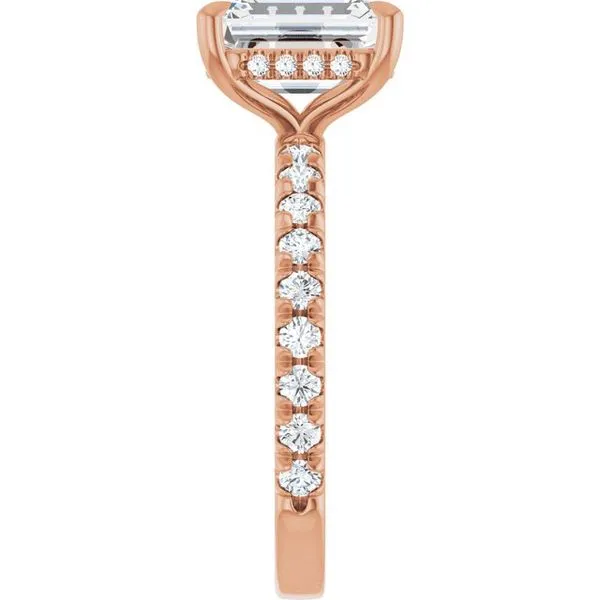 Claw-Prong Hidden Halo-Style Engagement Ring Image 4 Morin Jewelers Southbridge, MA