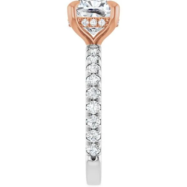 Claw-Prong Hidden Halo-Style Engagement Ring Image 4 Clater Jewelers Louisville, KY