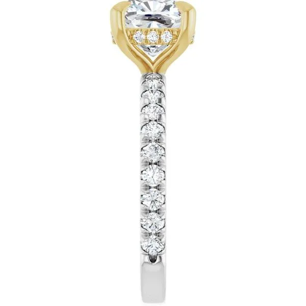 Claw-Prong Hidden Halo-Style Engagement Ring Image 4 Paul James Jewelers Angels Camp, CA