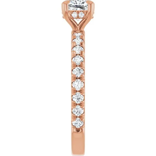 Claw-Prong Hidden Halo-Style Engagement Ring Image 4 Clater Jewelers Louisville, KY