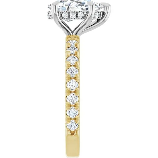 Claw-Prong Hidden Halo-Style Engagement Ring Image 4 Jimmy Smith Jewelers Decatur, AL