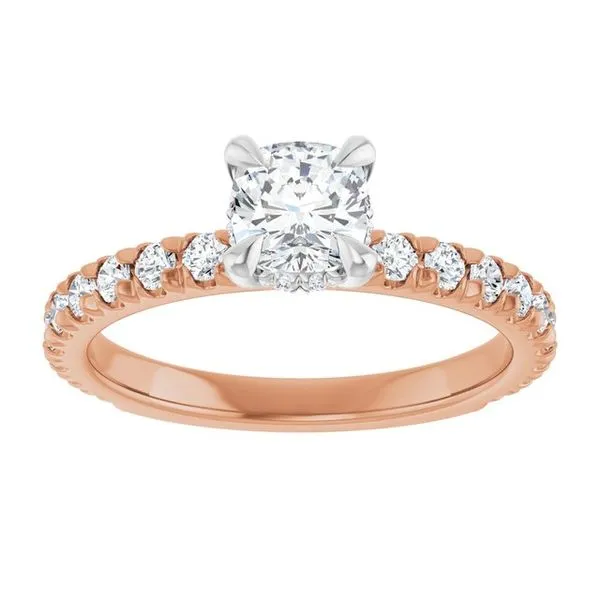Claw-Prong Hidden Halo-Style Engagement Ring Image 3 Shipley's Fine Jewelry Hampstead, MD