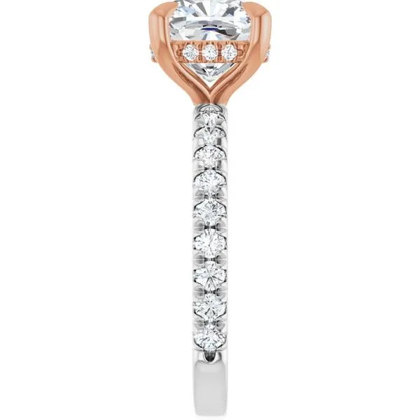 Claw-Prong Hidden Halo-Style Engagement Ring Image 4 J. Thomas Jewelers Rochester Hills, MI