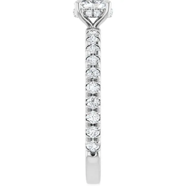 Claw-Prong Hidden Halo-Style Engagement Ring Image 4 Mark Jewellers La Crosse, WI