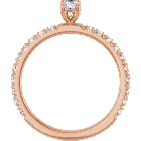 Claw-Prong Hidden Halo-Style Engagement Ring Image 2 J. Thomas Jewelers Rochester Hills, MI