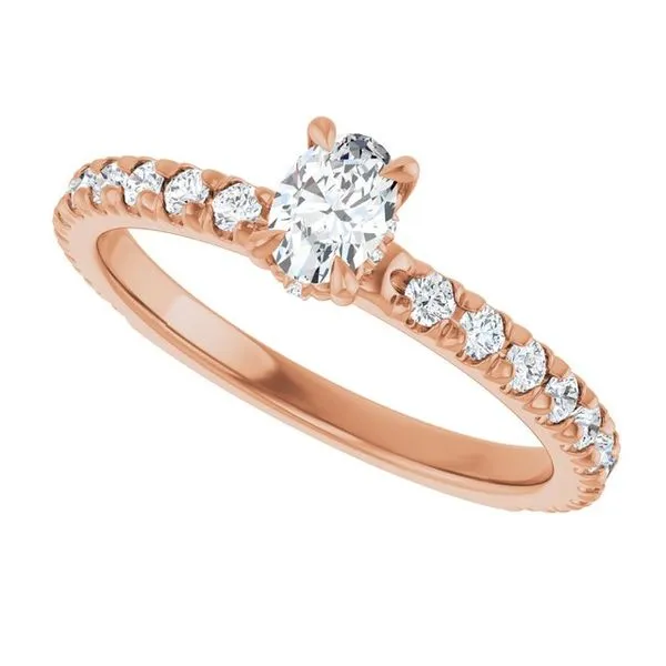 Claw-Prong Hidden Halo-Style Engagement Ring Image 5 J. Thomas Jewelers Rochester Hills, MI