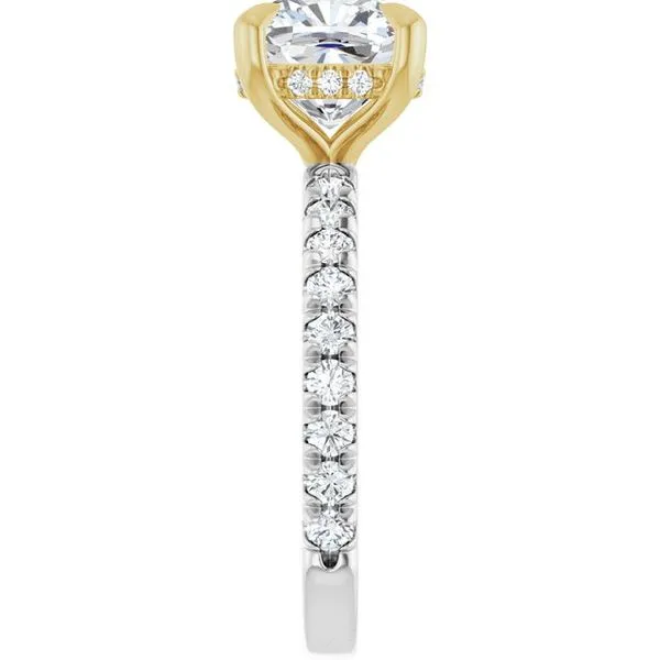 Claw-Prong Hidden Halo-Style Engagement Ring Image 4 Jimmy Smith Jewelers Decatur, AL