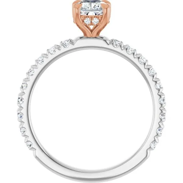 Claw-Prong Hidden Halo-Style Engagement Ring Image 2 J. Thomas Jewelers Rochester Hills, MI