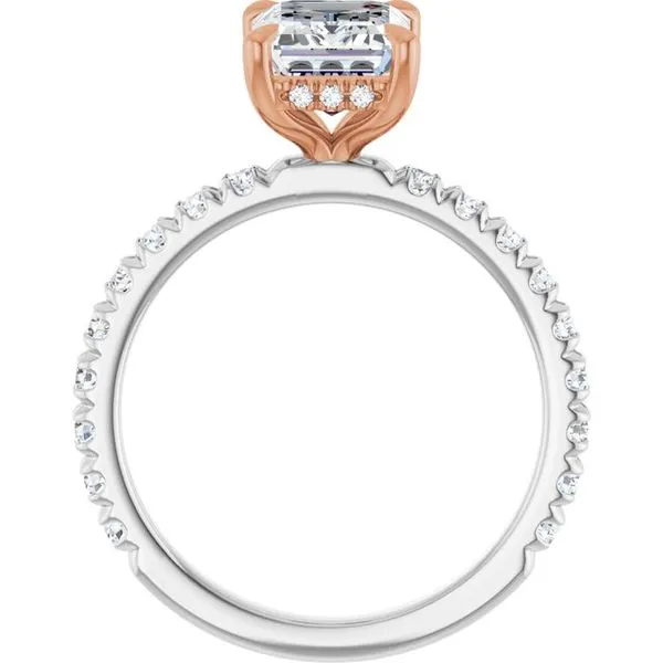 Claw-Prong Hidden Halo-Style Engagement Ring Image 2 Jimmy Smith Jewelers Decatur, AL