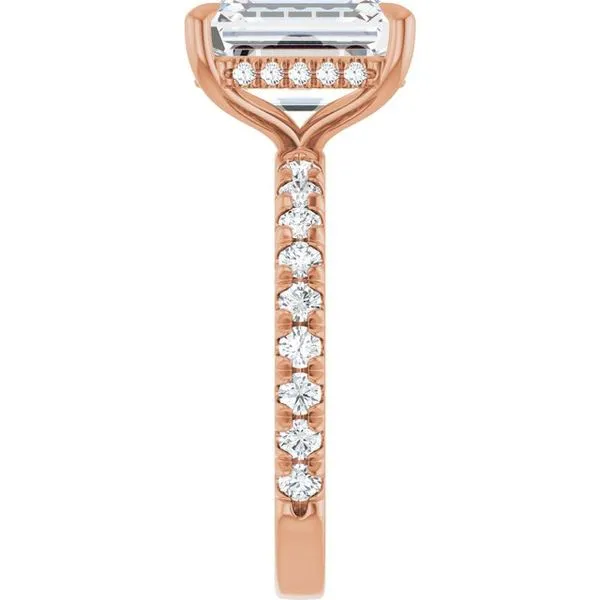 Claw-Prong Hidden Halo-Style Engagement Ring Image 4 Futer Bros Jewelers York, PA