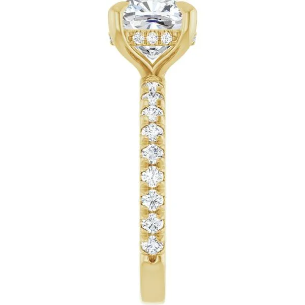 Claw-Prong Hidden Halo-Style Engagement Ring Image 4 Futer Bros Jewelers York, PA