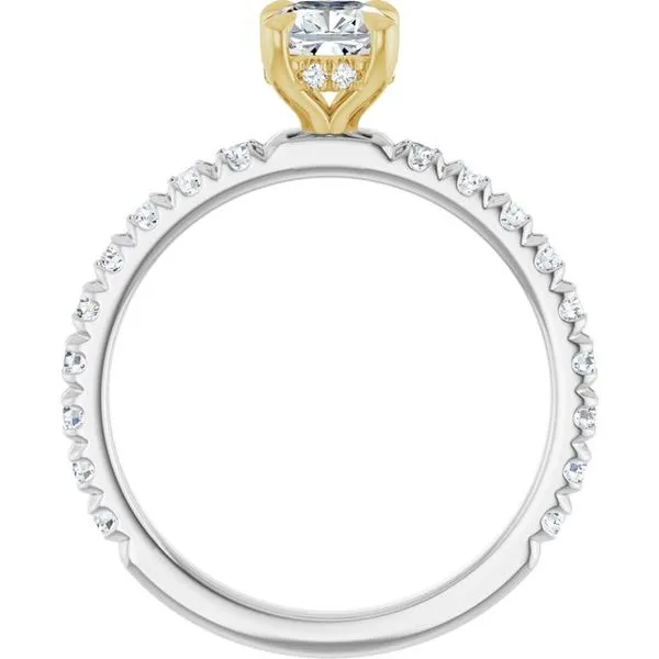 Claw-Prong Hidden Halo-Style Engagement Ring Image 2 Arezzo Jewelers Elmwood Park, IL
