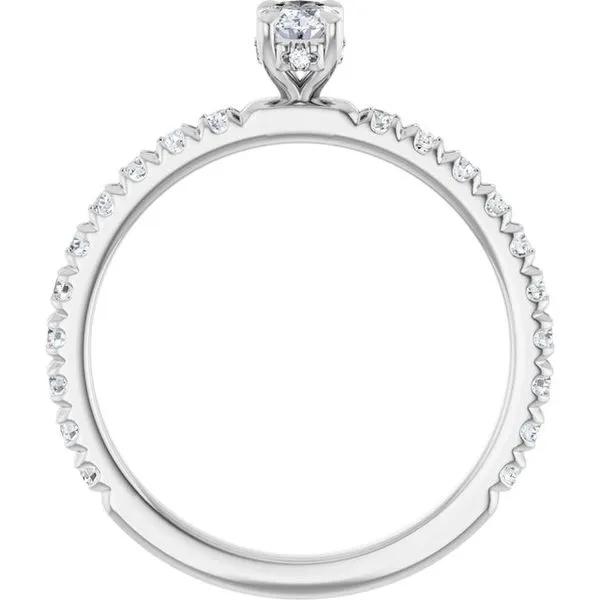 Claw-Prong Hidden Halo-Style Engagement Ring Image 2 J. Thomas Jewelers Rochester Hills, MI