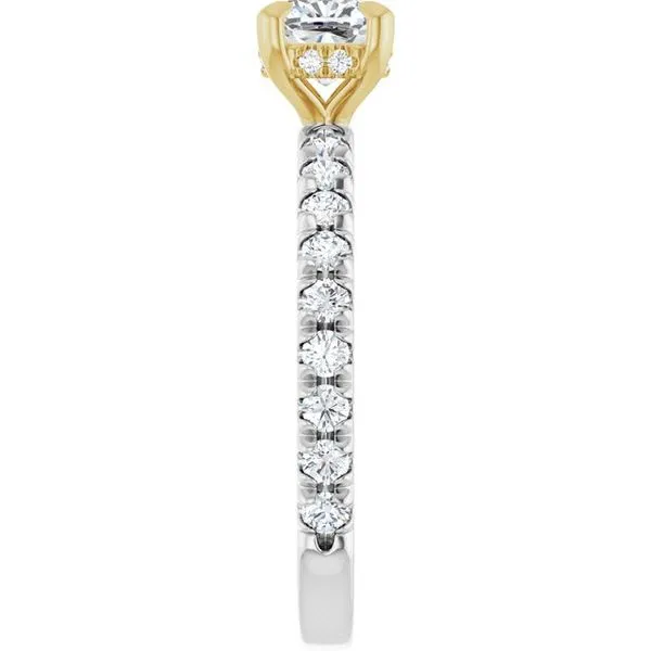 Claw-Prong Hidden Halo-Style Engagement Ring Image 4 J. Thomas Jewelers Rochester Hills, MI