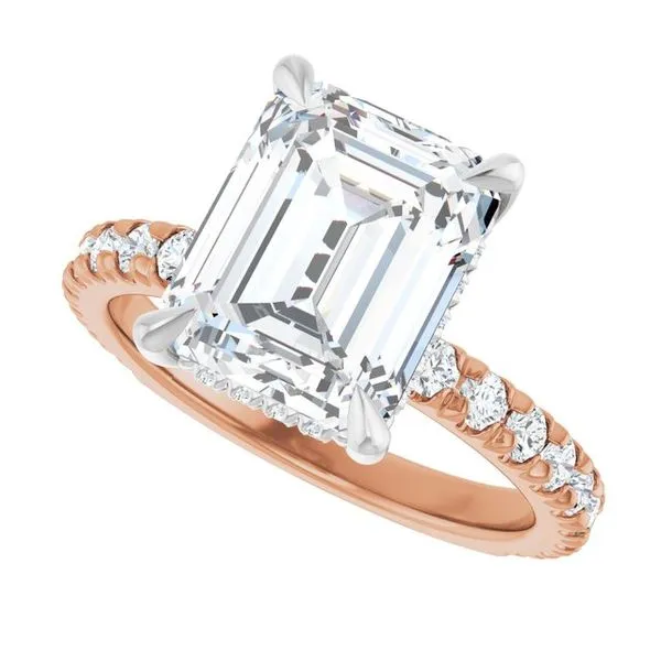 Claw-Prong Hidden Halo-Style Engagement Ring Image 5 Shipley's Fine Jewelry Hampstead, MD