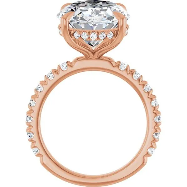 Claw-Prong Hidden Halo-Style Engagement Ring Image 2 Paul James Jewelers Angels Camp, CA