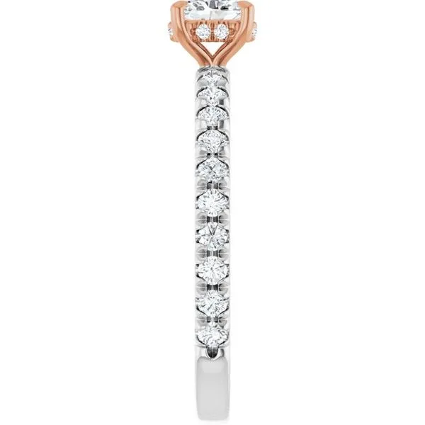 Claw-Prong Hidden Halo-Style Engagement Ring Image 4 Austin's Fine Diamonds & Jewelry Lyndhurst, NJ