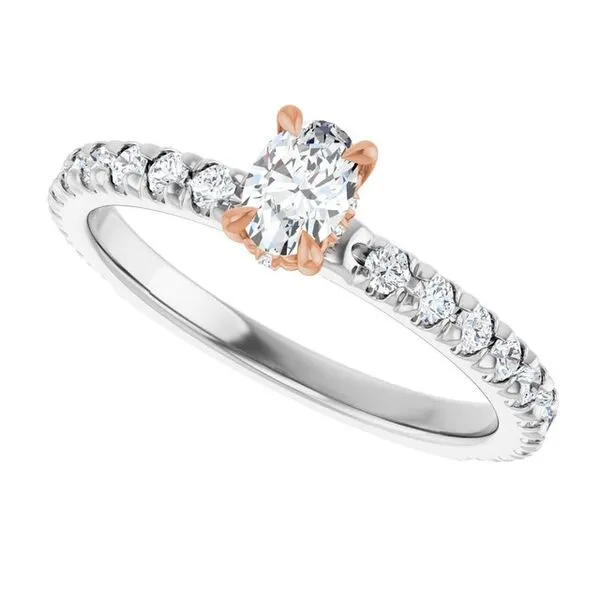 Claw-Prong Hidden Halo-Style Engagement Ring Image 5 Shipley's Fine Jewelry Hampstead, MD