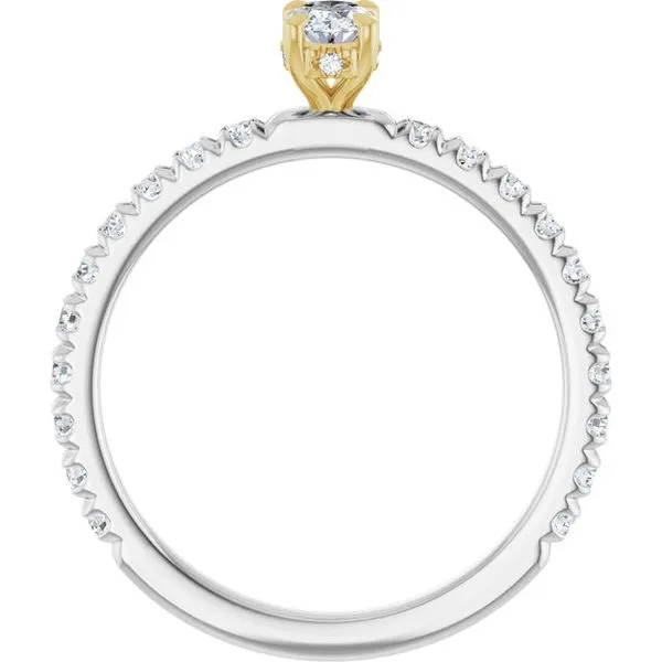 Claw-Prong Hidden Halo-Style Engagement Ring Image 2 House of Silva Wooster, OH