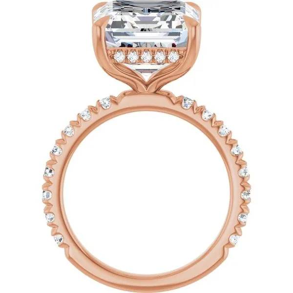 Claw-Prong Hidden Halo-Style Engagement Ring Image 2 Clater Jewelers Louisville, KY