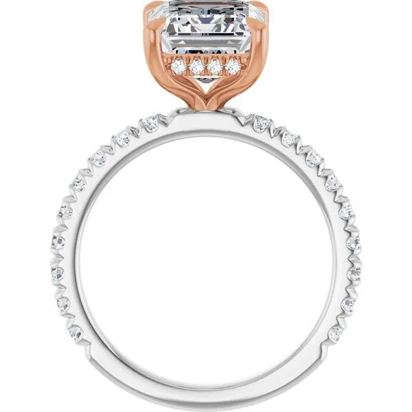 Claw-Prong Hidden Halo-Style Engagement Ring Image 2 Futer Bros Jewelers York, PA