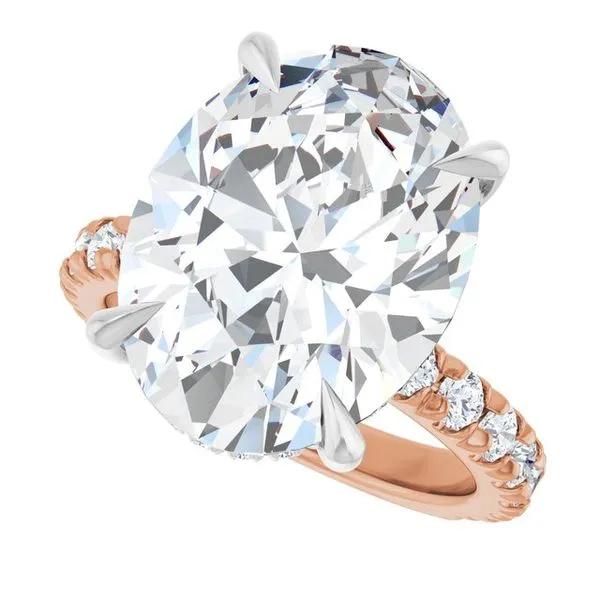 Claw-Prong Hidden Halo-Style Engagement Ring Image 5 Shipley's Fine Jewelry Hampstead, MD