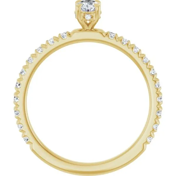 Claw-Prong Hidden Halo-Style Engagement Ring Image 2 Raleigh Diamond Fine Jewelry Raleigh, NC