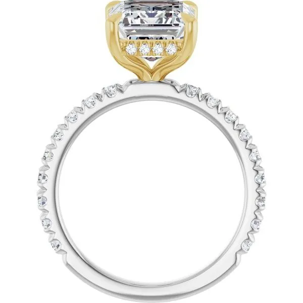 Claw-Prong Hidden Halo-Style Engagement Ring Image 2 J. Thomas Jewelers Rochester Hills, MI