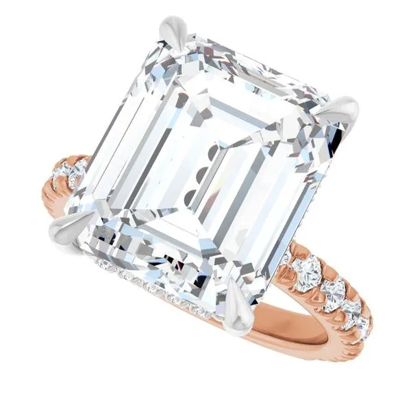 Claw-Prong Hidden Halo-Style Engagement Ring Image 5 Paul James Jewelers Angels Camp, CA