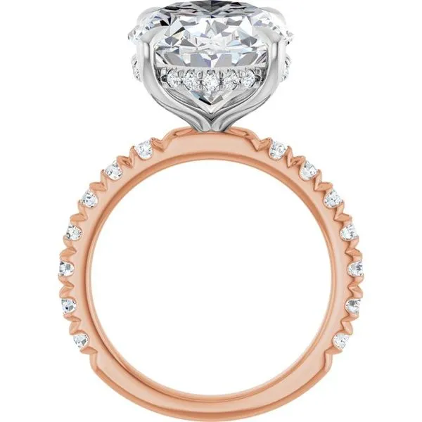 Claw-Prong Hidden Halo-Style Engagement Ring Image 2 Northwood Jewelers Northwood, OH