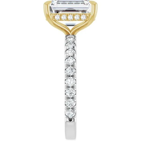 Claw-Prong Hidden Halo-Style Engagement Ring Image 4 Paul James Jewelers Angels Camp, CA