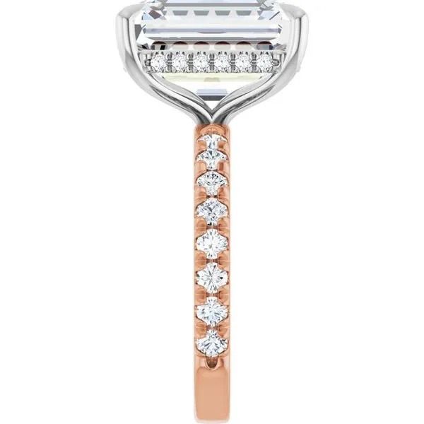 Claw-Prong Hidden Halo-Style Engagement Ring Image 4 Ocean View Jewelers Millville, DE