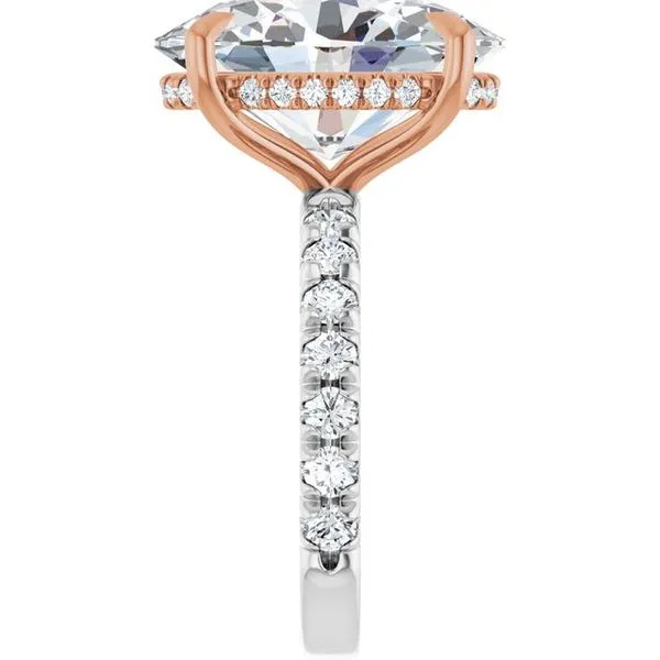 Claw-Prong Hidden Halo-Style Engagement Ring Image 4 Natale Jewelers Sewell, NJ