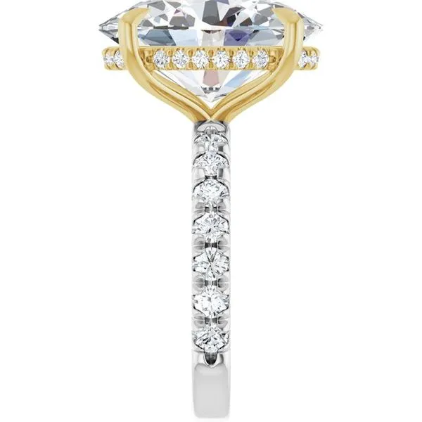 Claw-Prong Hidden Halo-Style Engagement Ring Image 4 JF Jones Jewelers Rochester, NY